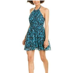 Love by Theia Chiffon Backless Mini Dress